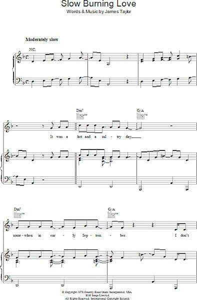 open zoom image for Slow Burning Love - Piano/Vocal/Guitar, New, Main