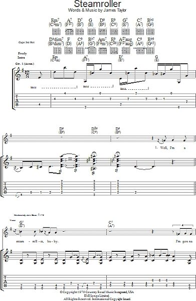 open zoom image for Steam Roller - Guitar TAB, New, Main