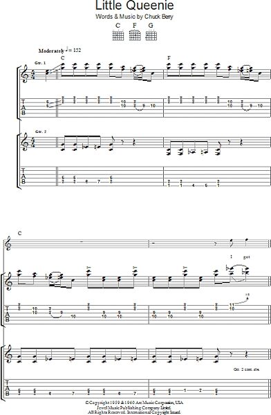 open zoom image for Little Queenie - Guitar TAB, New, Main