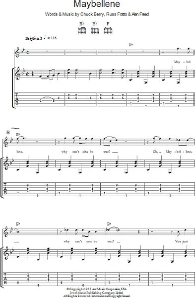 open zoom image for Maybellene - Guitar TAB, New, Main