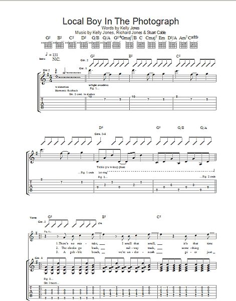 open zoom image for Local Boy In The Photograph - Guitar TAB, New, Main
