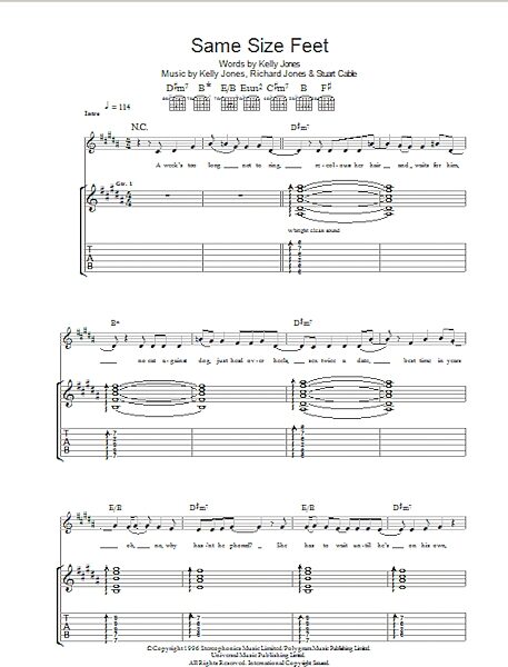 open zoom image for Same Size Feet - Guitar TAB, New, Main