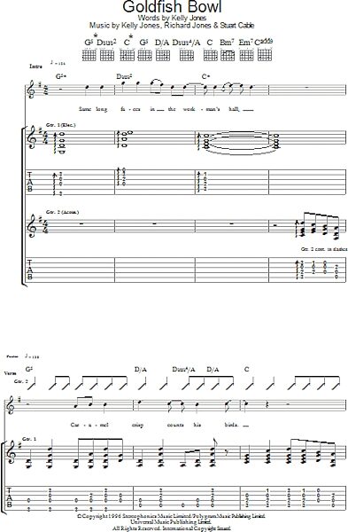 open zoom image for Goldfish Bowl - Guitar TAB, New, Main
