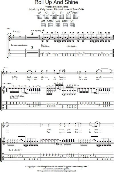 open zoom image for Roll Up And Shine - Guitar TAB, New, Main