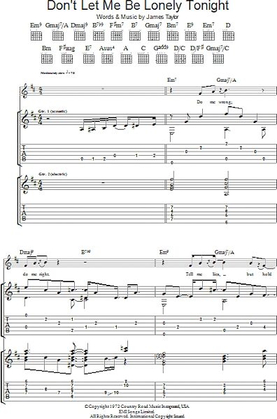 open zoom image for Don't Let Me Be Lonely Tonight - Piano/Vocal/Guitar, New, Main