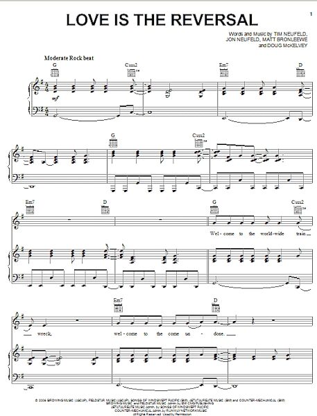 open zoom image for Love Is The Reversal - Piano/Vocal/Guitar, New, Main