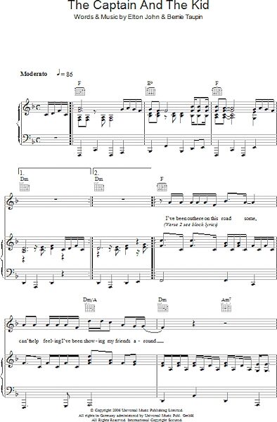 open zoom image for The Captain And The Kid - Piano/Vocal/Guitar, New, Main