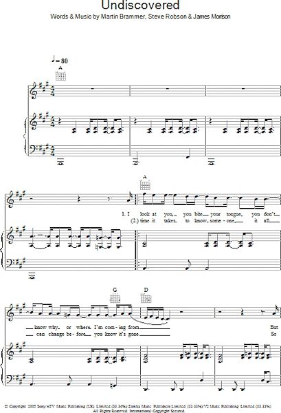 open zoom image for Undiscovered - Piano/Vocal/Guitar, New, Main