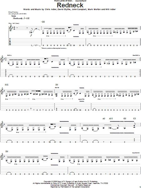 open zoom image for Redneck - Guitar TAB, New, Main