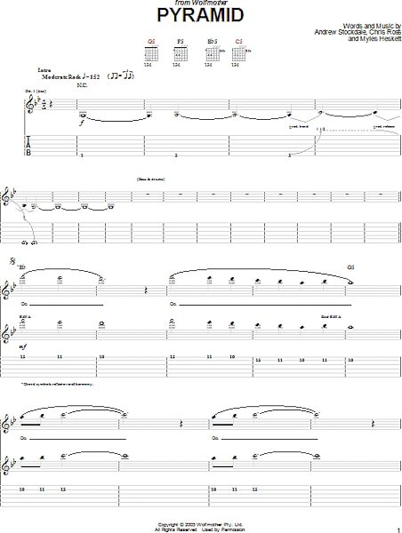 open zoom image for Pyramid - Guitar TAB, New, Main