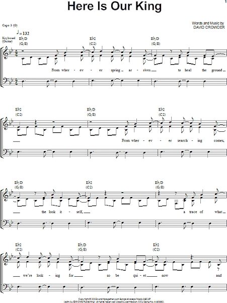 open zoom image for Here Is Our King - Piano/Vocal/Guitar, New, Main