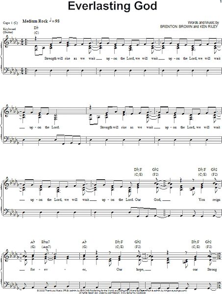 open zoom image for Everlasting God - Piano/Vocal/Guitar, New, Main