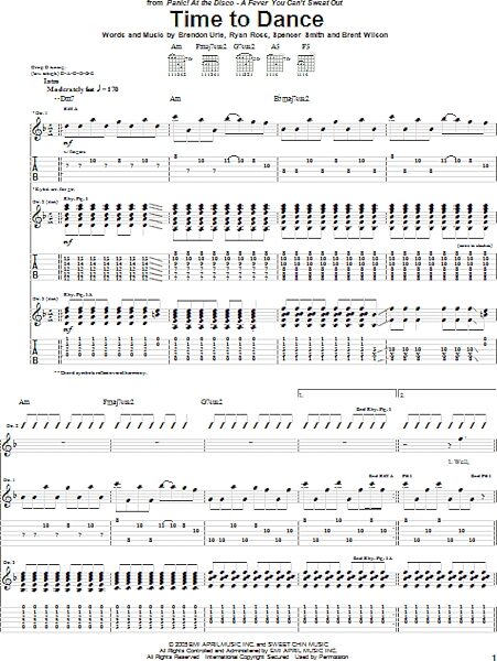 open zoom image for Time To Dance - Guitar TAB, New, Main