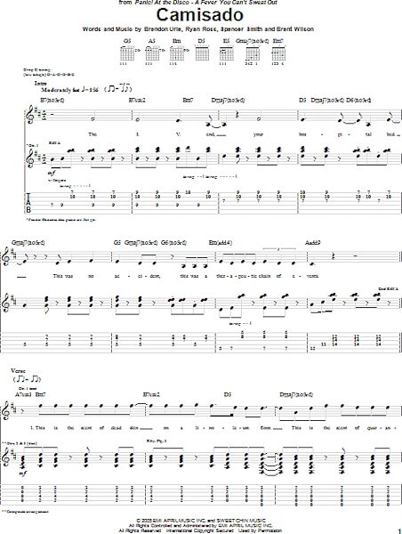 open zoom image for Camisado - Guitar TAB, New, Main