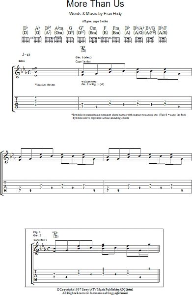 open zoom image for More Than Us - Guitar TAB, New, Main