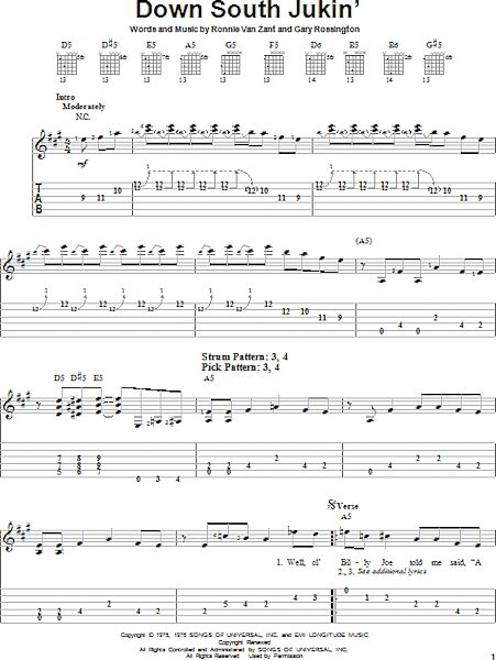open zoom image for Down South Jukin' - Easy Guitar with TAB, New, Main