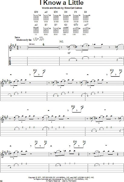 open zoom image for I Know A Little - Easy Guitar with TAB, New, Main