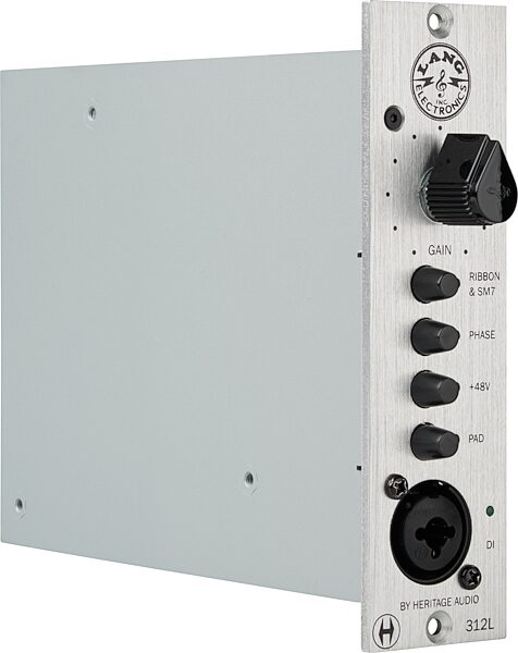 open zoom image for Heritage Audio & Lang Electronics 312L 500-Series Microphone Preamplifier, New, Action Position Front