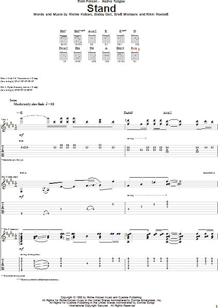open zoom image for Stand - Guitar TAB, New, Main