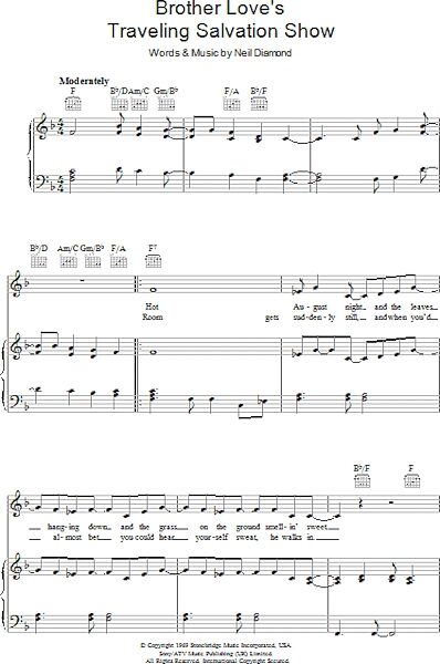 open zoom image for Brother Love's Travelling Salvation Show - Piano/Vocal/Guitar, New, Main
