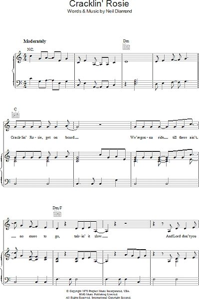 open zoom image for Cracklin' Rosie - Piano/Vocal/Guitar, New, Main