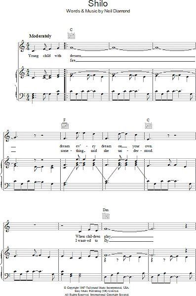 open zoom image for Shilo - Piano/Vocal/Guitar, New, Main