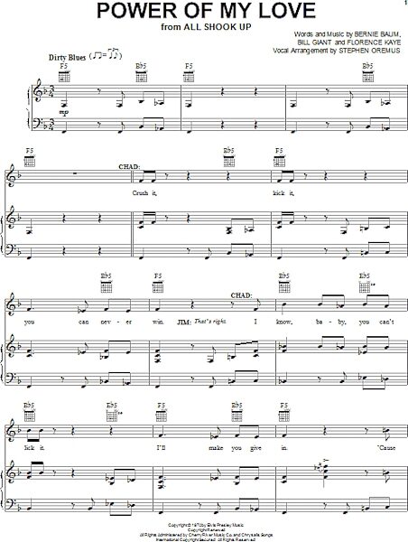 open zoom image for Power Of My Love - Piano/Vocal/Guitar, New, Main