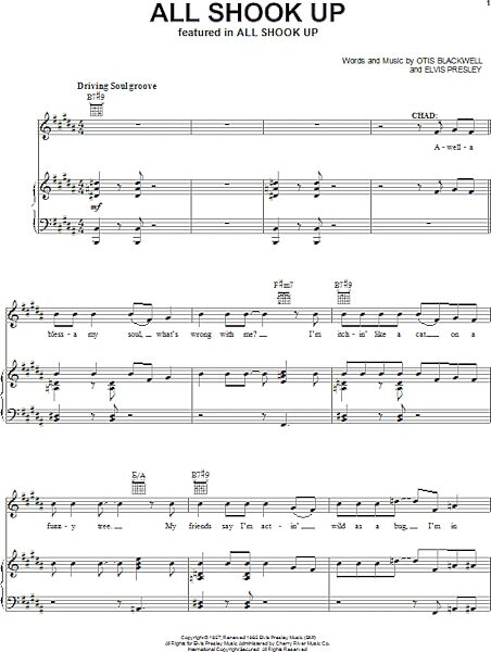 open zoom image for All Shook Up - Piano/Vocal/Guitar, New, Main
