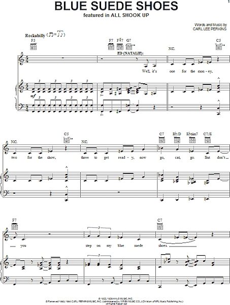open zoom image for Blue Suede Shoes - Piano/Vocal/Guitar, New, Main