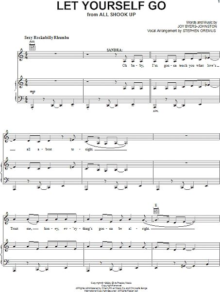 open zoom image for Let Yourself Go - Piano/Vocal/Guitar, New, Main