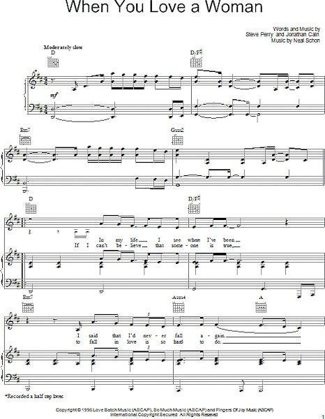 open zoom image for When You Love A Woman - Piano/Vocal/Guitar, New, Main