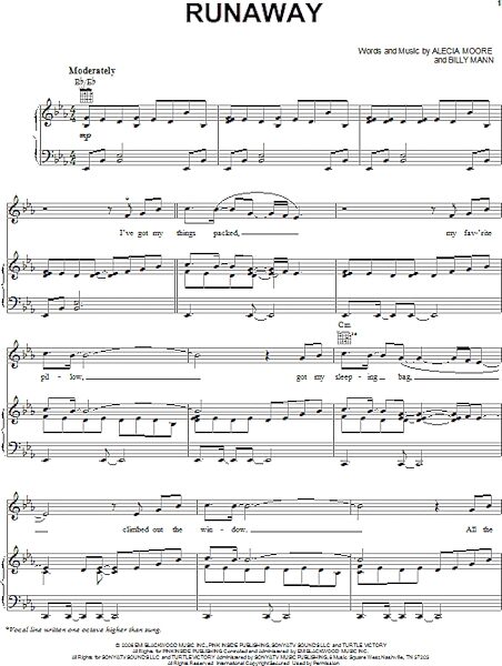 open zoom image for Runaway - Piano/Vocal/Guitar, New, Main