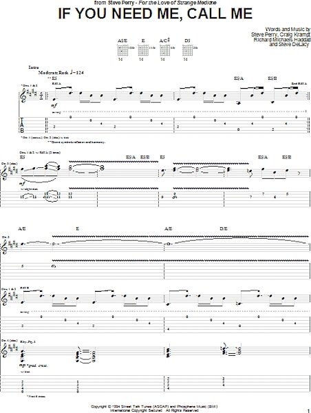 open zoom image for If You Need Me, Call Me - Guitar TAB, New, Main