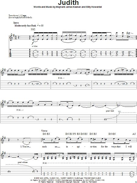 open zoom image for Judith - Guitar Tab Play-Along, New, Main