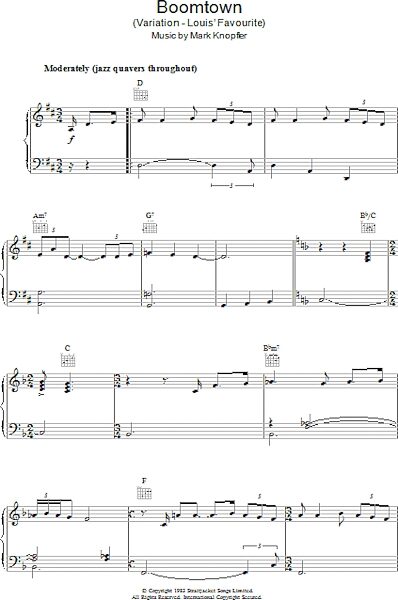open zoom image for Boomtown (Variation - Louis' Favourite) (from Local Hero) - Piano Solo, New, Main
