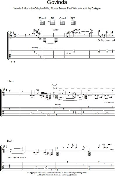 open zoom image for Govinda - Guitar TAB, New, Main
