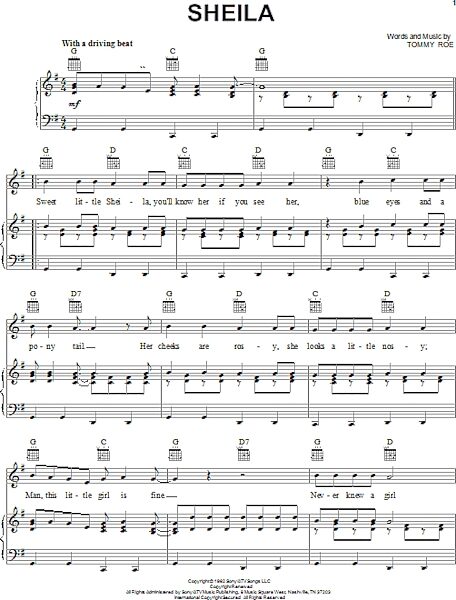 open zoom image for Sheila - Piano/Vocal/Guitar, New, Main
