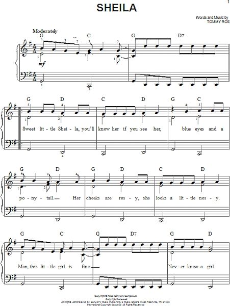 open zoom image for Sheila - Easy Piano, New, Main