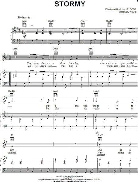 open zoom image for Stormy - Piano/Vocal/Guitar, New, Main