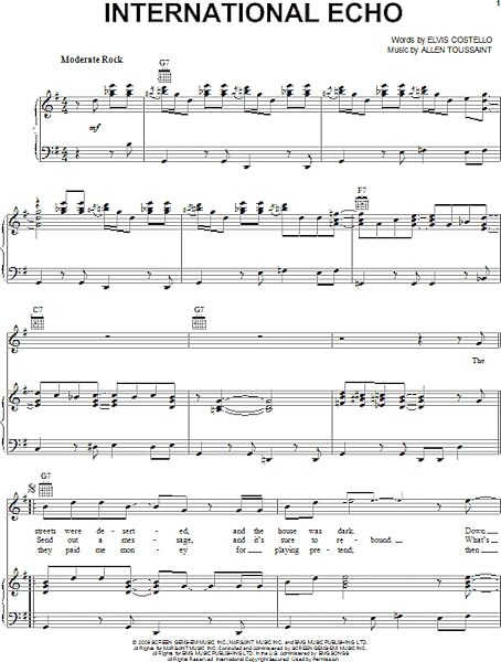 open zoom image for International Echo - Piano/Vocal/Guitar, New, Main