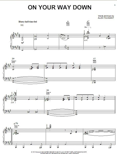 open zoom image for On Your Way Down - Piano/Vocal/Guitar, New, Main