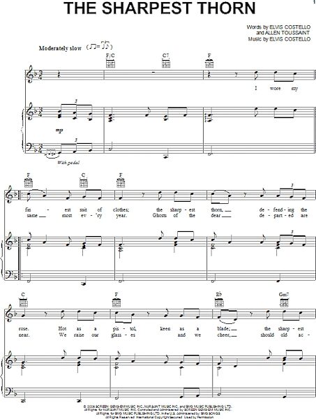 open zoom image for The Sharpest Thorn - Piano/Vocal/Guitar, New, Main