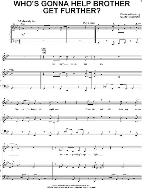 open zoom image for Who's Gonna Help Brother Get Further? - Piano/Vocal/Guitar, New, Main