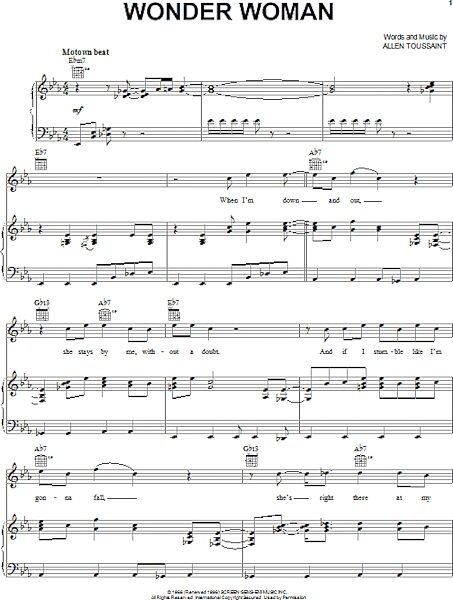 open zoom image for Wonder Woman - Piano/Vocal/Guitar, New, Main