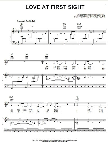 open zoom image for Love At First Sight - Piano/Vocal/Guitar, New, Main