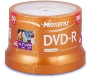 open zoom image for Memorex 16X DVD-R Blank Media, Main