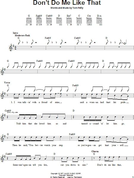open zoom image for Don't Do Me Like That - Easy Guitar, New, Main