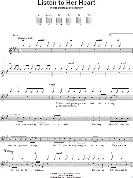 open zoom image for Listen To Her Heart - Easy Guitar, New, Main