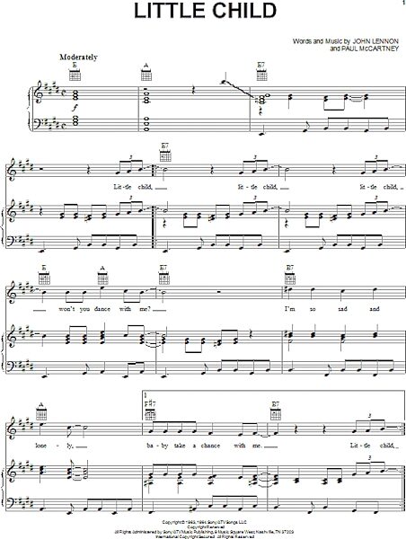 open zoom image for Little Child - Piano/Vocal/Guitar, New, Main
