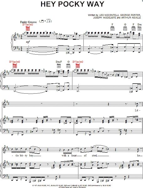 open zoom image for Hey Pocky Way - Piano/Vocal/Guitar, New, Main